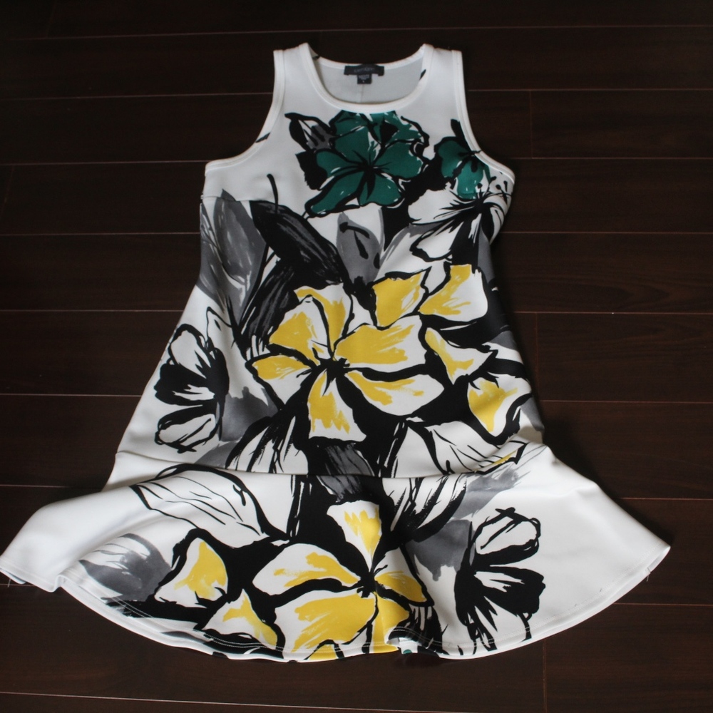 Karen Kane Floral Drop Waist Dress